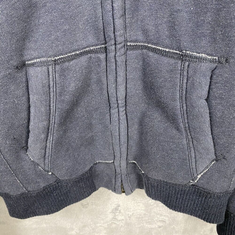 Vintage Y2K Abercrombie & Fitch Fur‎ Lined Zip Hoodie Preppy Women's L - Picture 3 of 12